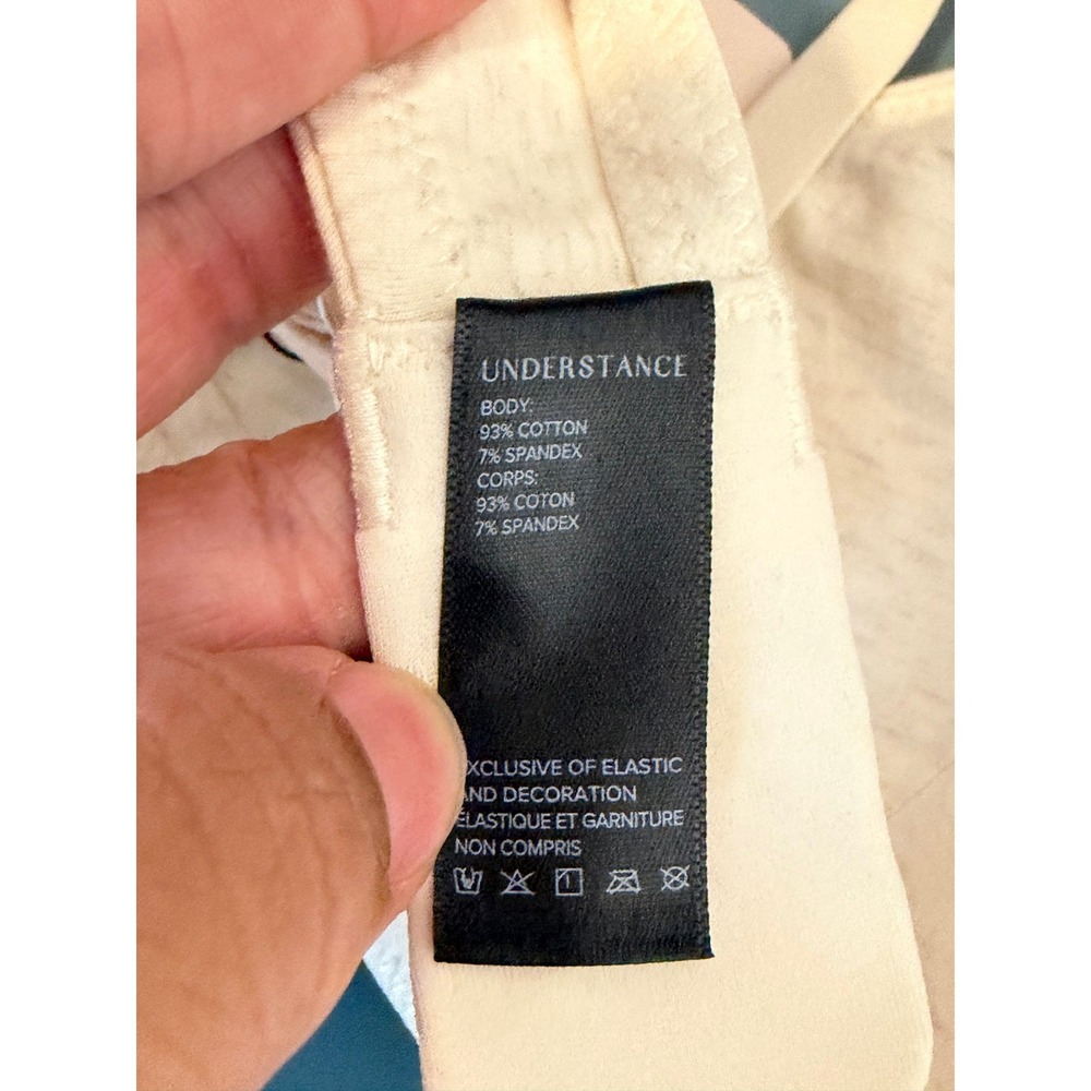 Understance Plunge Cotton Bra White Melange 32A Wireless U10810673 - Picture 5 of 6